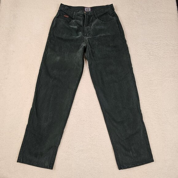 Golden Star Jeans Women’s Size 30 Green 90s Wide Leg High Rise Mom Jeans - Picture 1 of 15